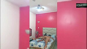 Masked Latina Accepts Hardcore Fuck Without Condom, Ending in Creampie in Hotel Room