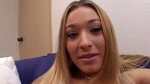 Kayla Marie gags on cock while licking balls hard