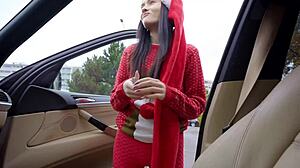Mila Perez spreads Christmas cheer with spicy public antics