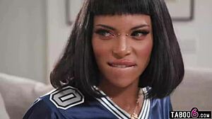 Game day turned wild with three shemales banging each other simultaneously