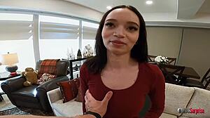 Girl in for a surprise, and it showed