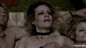 Yo, check Sarah Paulson and Lindsay Pulsipher getting steamy with blowjobs and sexy milf action in American Horror Story 2011-2016!