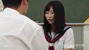 Japanese Camp Girl Slips into Wet Lotion Play?