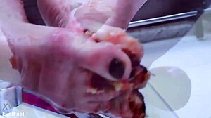 My dirty feet are waiting for your tongue, come and lick them