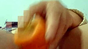 Abuela fucks hard with her carrot, a nod to steamy zanahoria scenes