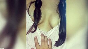 Real homemade video of fingersucking, 18 y.o. girl