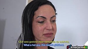 Craving her niece’s boyfriend, this Brazilian brunette teen gets wild in taboo action.