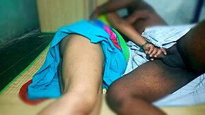 The hot Indian woman has a big and appetizing ass