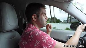 Milf mandy rhea enjoys facial and suck