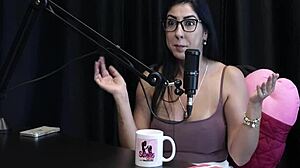 Latina Nerd Shows Tits And Pussy