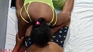 Latina MOANS LOUDLY on BIG COCK