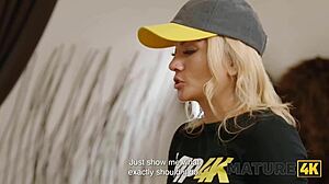 A mature woman from Mature4K shows how to deliver orgasms