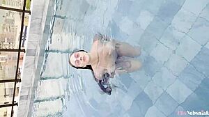 Busty Blonde Trains, Masturbates, Blows Boyfriend - Elis Nebsniak