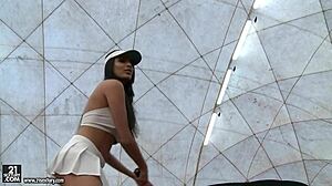 anissa kate, wanna bang on the tennis court?