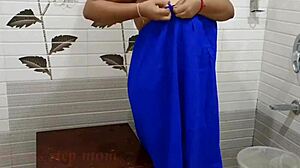 An Indian lady cheats her husband with a servant in the house