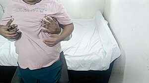 fucked friend's stepdaughter on his cock, her tight pussy riding in doggystyle