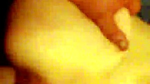 girl spreads for hard doggystyle with dick sleeve