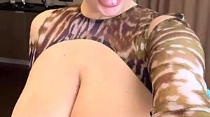 Bold spill on wet big natural tits