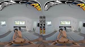 virtual porn - cassie del isla gives filthy rich a french anatomy lesson