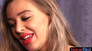 Lusty Brit Strips For Jerking