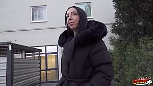 German Scout bangs inked cougar Sara Deluxe at first casting. Big ass takes it hard!