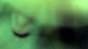 Blowing bubbles while being deep throat fucked