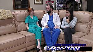 Dr Tampa Examines Ditria Rose in First Gyno Visit at Hospital