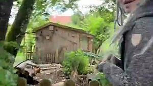 A chicken feeding station, how cool is that - tattoos and inked girls