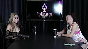 Brazilian Teen's First Gang Anal Experience with Six Men in Sheer Red