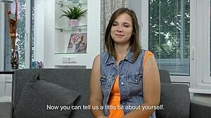 I'm So Nervous Watching Chubby Sandra Bulka's Virgin Casting and Play