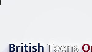 gorgeous british blonde with fake tits masturbating