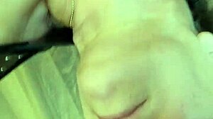 Cum in Mouth While Buddy Fucks Her Arse?