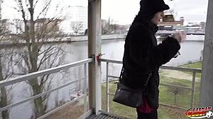 Crazy skinny goth Brisen loves rough rimjob and deepthroat