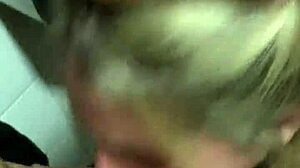 Latina Slut Sucks Cock In Public Cinema Bathroom