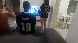 bet his wife with a friend, lost, and she had to sleep with him