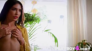 Beautiful MILF Uma Jolie Passionately Poses in Camper