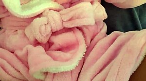 Doll in a pink robe as a unicorn is fucked from above