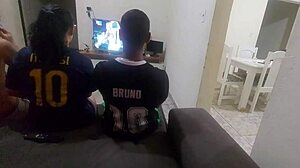 bet his wife with a friend, lost, and she had to sleep with him