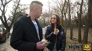 Cuck on Cam - Teen Girlfriend with Small Tits in POV Photoshoot Fuck