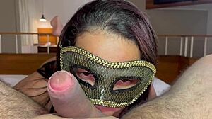 Horny husband releases his wife to film a passionate Greek kiss