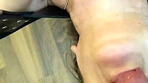 Cum in Mouth While Buddy Fucks Her Arse?