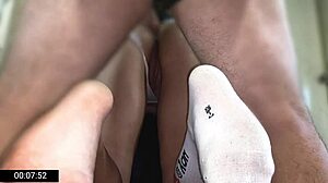 I cant beleive stepmom squirted on my smelly socks with stepson