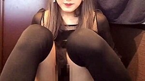 beautiful asian crossdresser gal masturbates in private video.