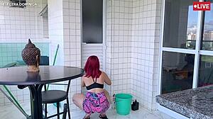 Big-ass Latina maid gets anal POV