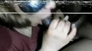 Latina milf sucks step dad's big black cock deep