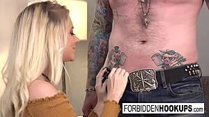 Wild teen sluts pick up and fuck step-brothers with blowjobs and facials