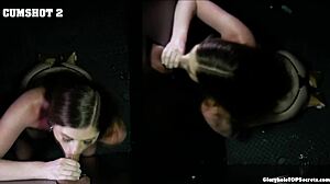 i love how alexis swallows my monster cock cumshot in this pov blowjob gloryhole