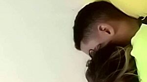 Mall officer punishes shoplifter with intense blowjob