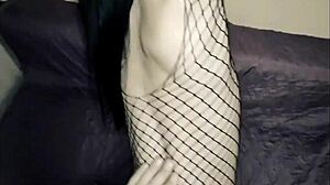 A couple films their homemade video