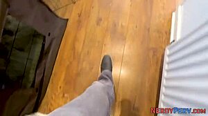 real tricked newbie gives first blowjob and handjob